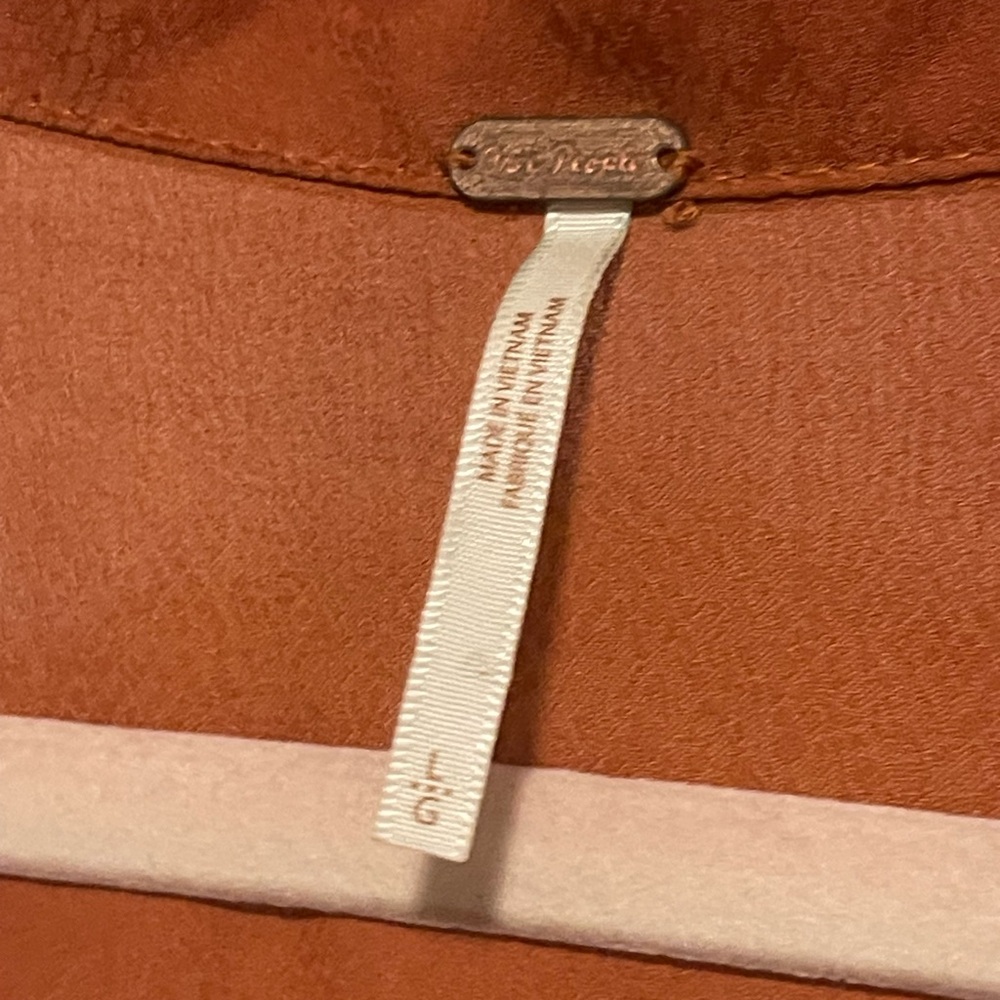 Free People Rust Wrap Mini Dress - Women - Picture 5 of 9